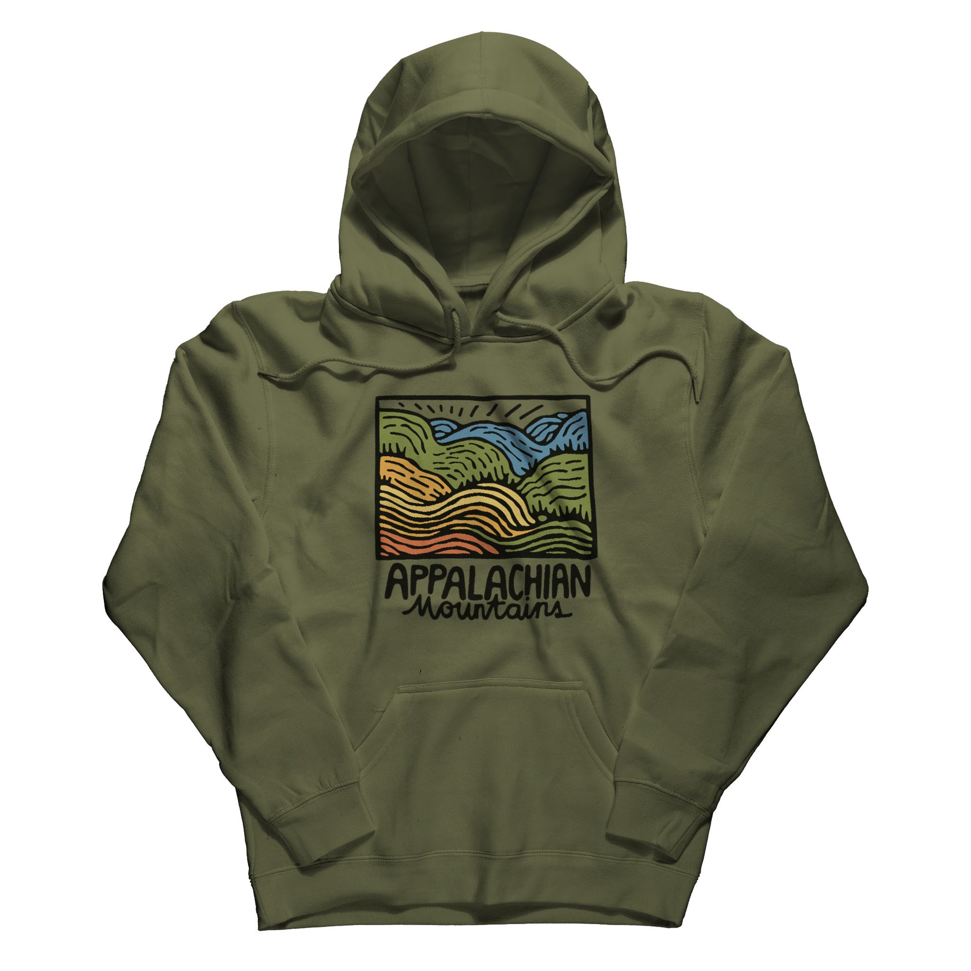 Appalachian Mountains Hoodie Adventure and Outdoors Themed Hoodie
