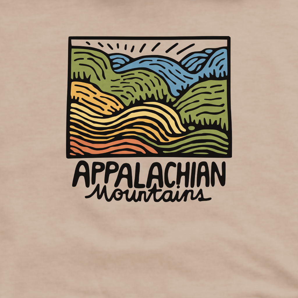 Appalachian Mountains Crewneck Sweatshirt Adventure and Outdoors Themed Sweatshirt