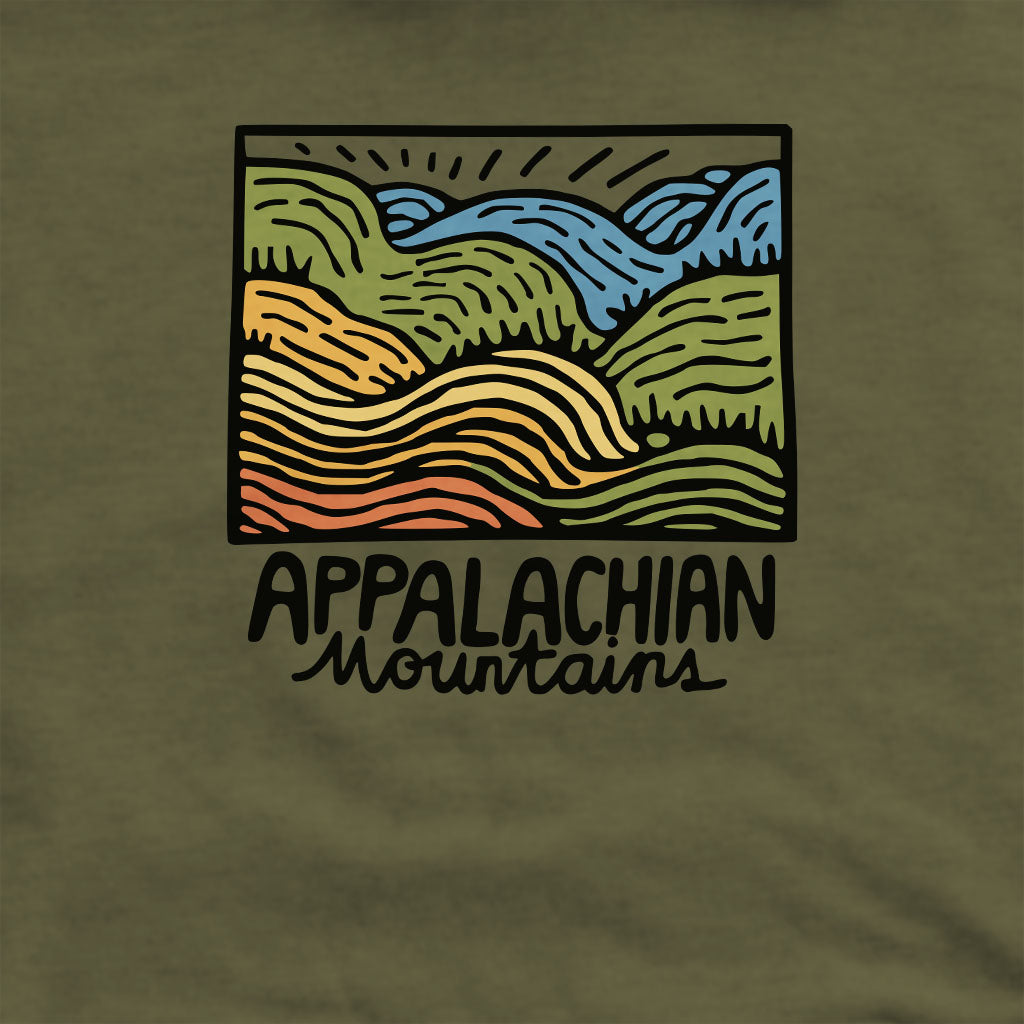 Appalachian Mountains Crewneck Sweatshirt Adventure and Outdoors Themed Sweatshirt