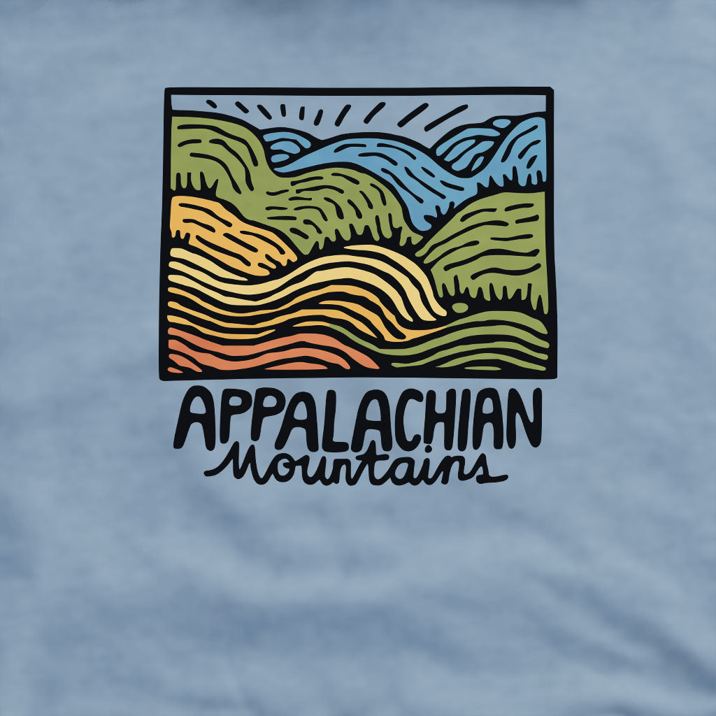 Appalachian Mountains Crewneck Sweatshirt Adventure and Outdoors Themed Sweatshirt