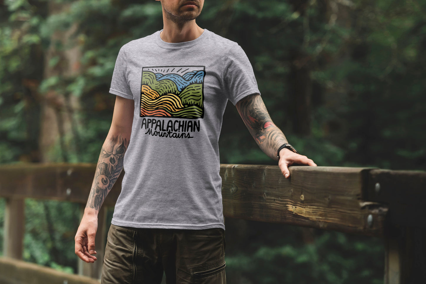 Appalachian Mountains T-Shirt Adventure and Outdoors Themed T-Shirt