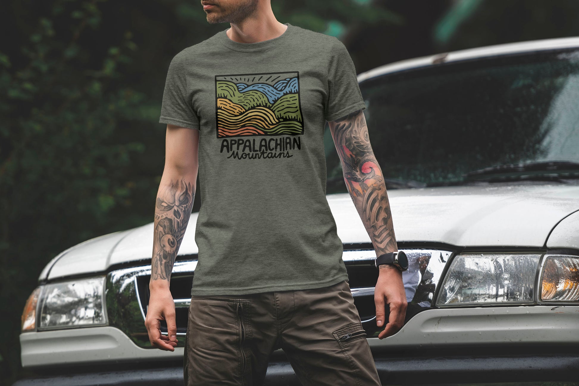 Appalachian Mountains T-Shirt Adventure and Outdoors Themed T-Shirt