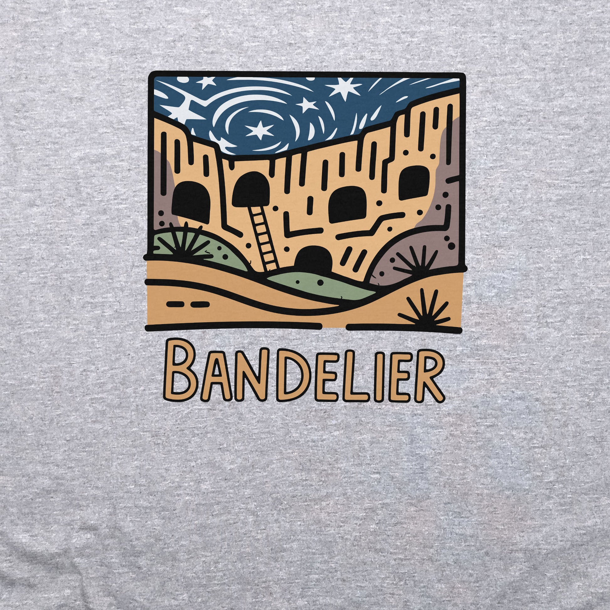 Bandelier National Monument Crewneck Sweatshirt Adventure and Outdoors Themed Sweatshirt