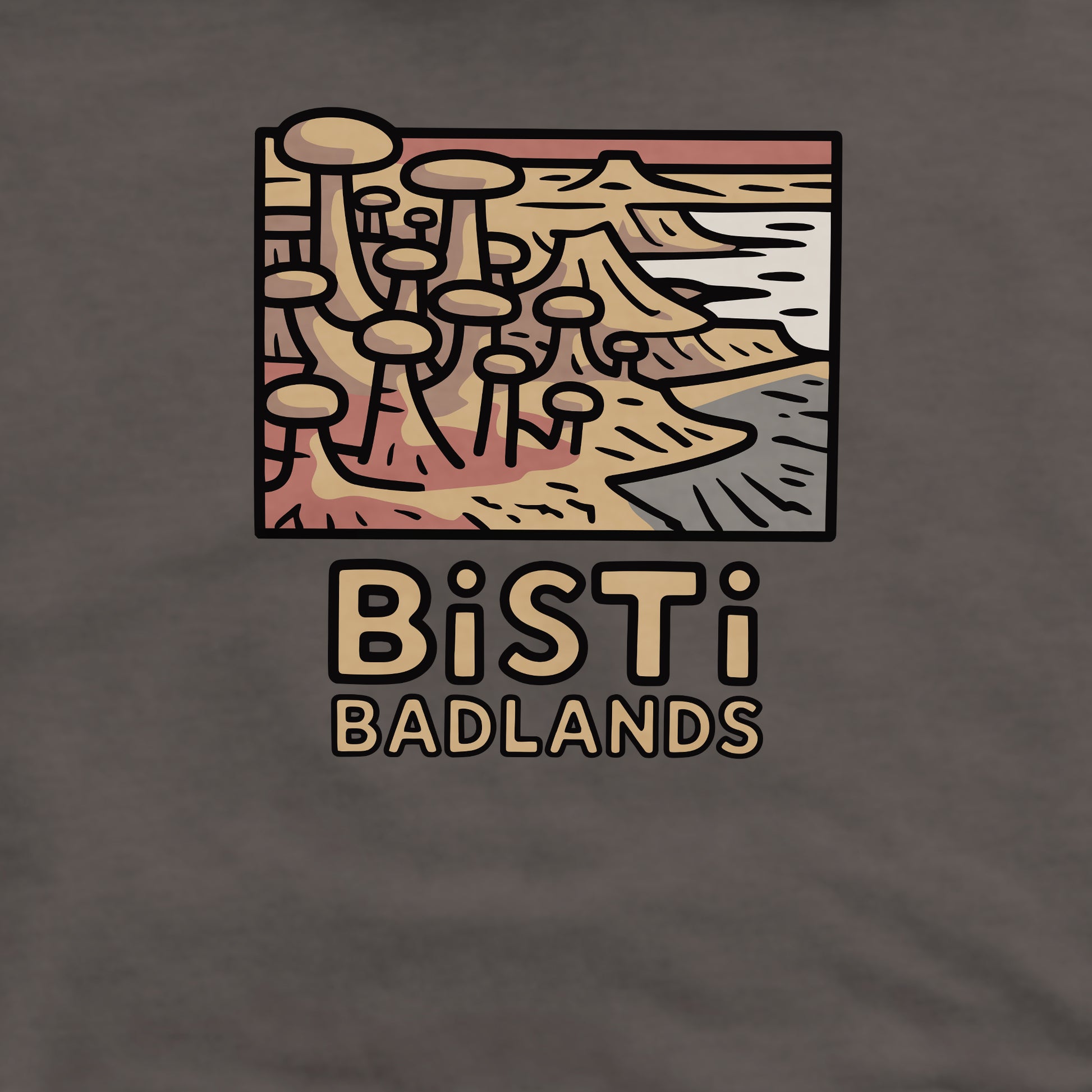 Bisti Badlands Crewneck Sweatshirt Adventure and Outdoors Themed Sweatshirt