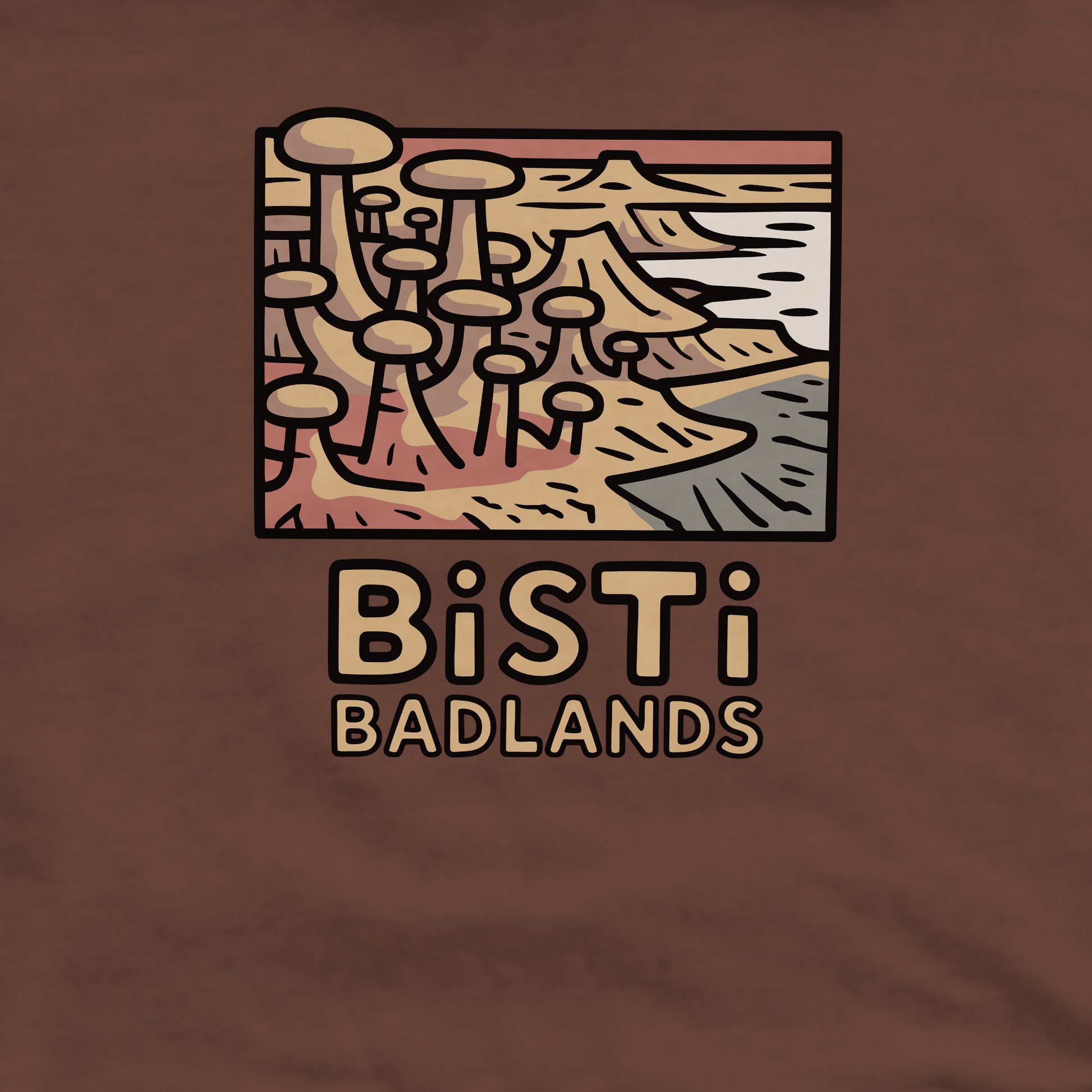Bisti Badlands Crewneck Sweatshirt Adventure and Outdoors Themed Sweatshirt
