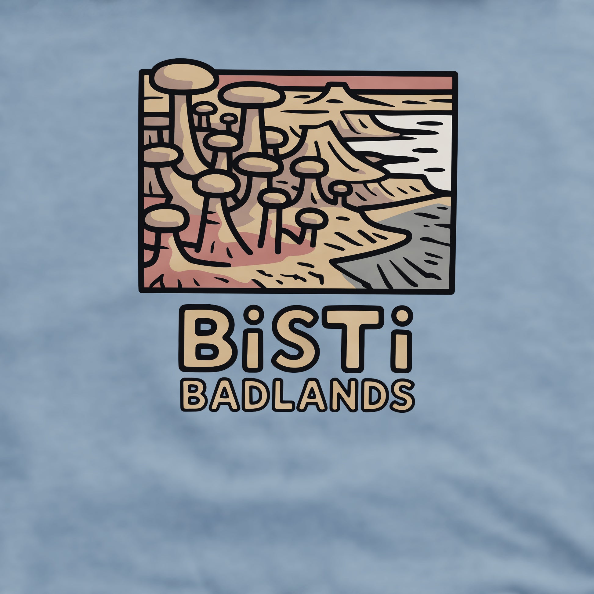 Bisti Badlands Crewneck Sweatshirt Adventure and Outdoors Themed Sweatshirt