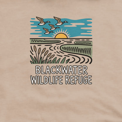 Blackwater National Wildlife Refuge Geese Hoodie Adventure and Outdoors Themed Hoodie