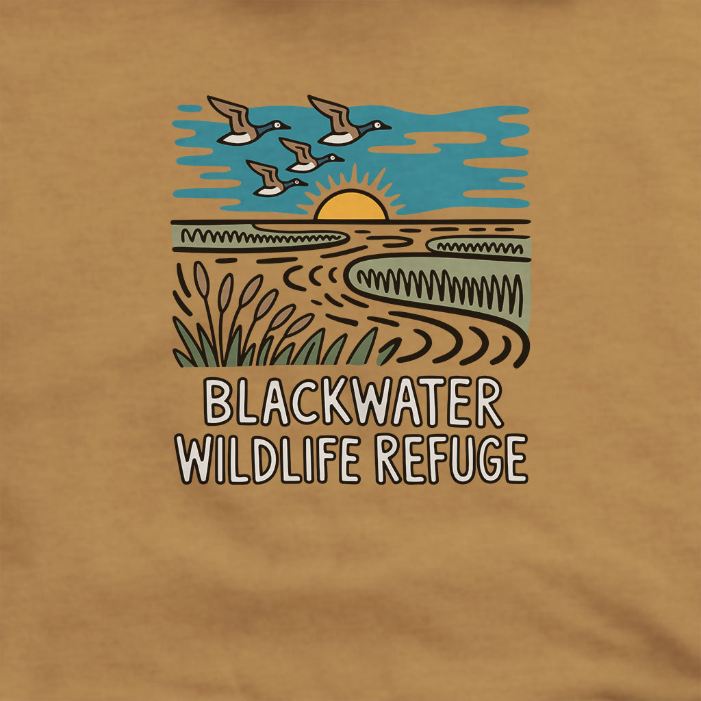 Blackwater National Wildlife Refuge Geese Hoodie Adventure and Outdoors Themed Hoodie