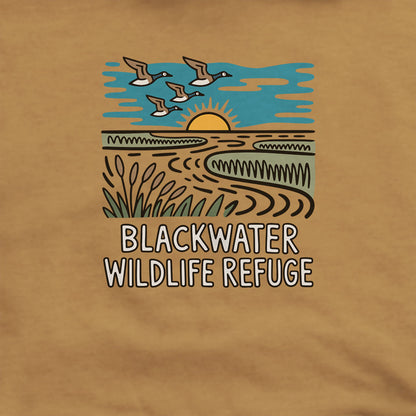 Blackwater National Wildlife Refuge Geese Hoodie Adventure and Outdoors Themed Hoodie