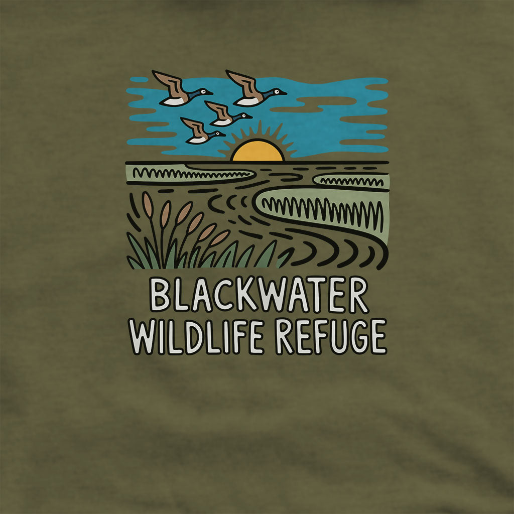 Blackwater National Wildlife Refuge Geese Hoodie Adventure and Outdoors Themed Hoodie