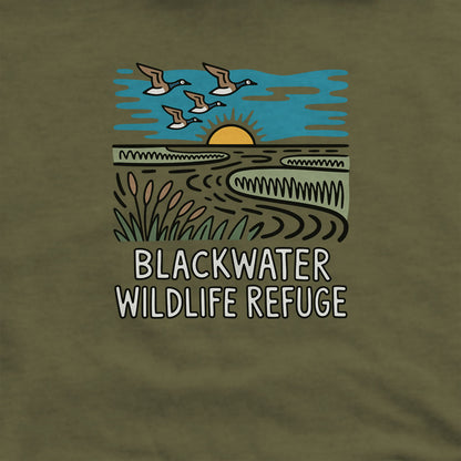 Blackwater National Wildlife Refuge Geese Hoodie Adventure and Outdoors Themed Hoodie
