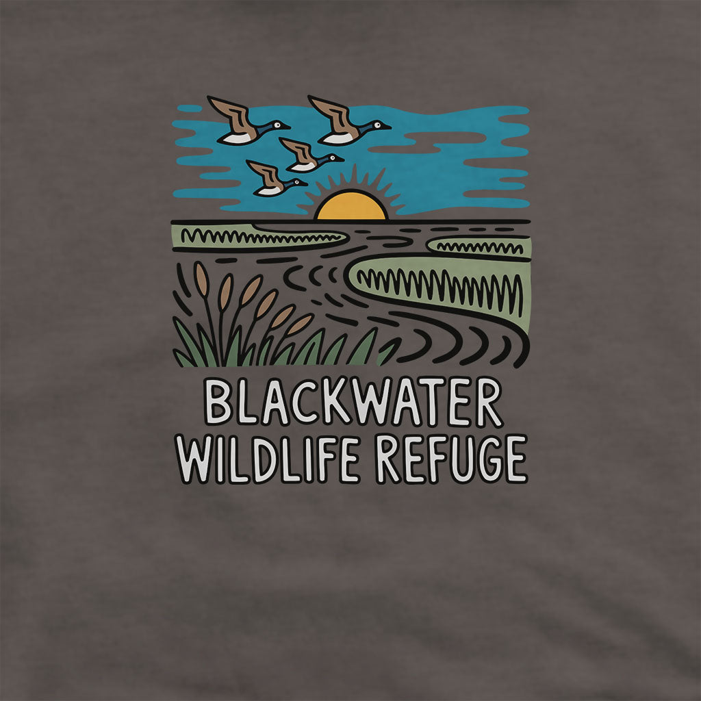 Blackwater National Wildlife Refuge Geese Hoodie Adventure and Outdoors Themed Hoodie