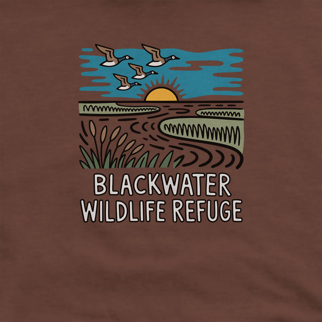Blackwater National Wildlife Refuge Geese Hoodie Adventure and Outdoors Themed Hoodie