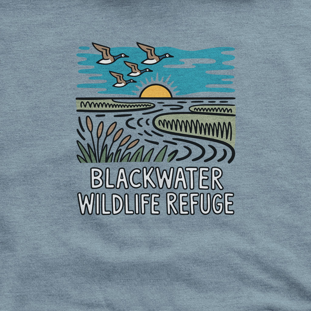 Blackwater National Wildlife Refuge Geese Hoodie Adventure and Outdoors Themed Hoodie