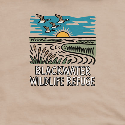 Blackwater National Wildlife Refuge Geese Crewneck Sweatshirt Adventure and Outdoors Themed Sweatshirt