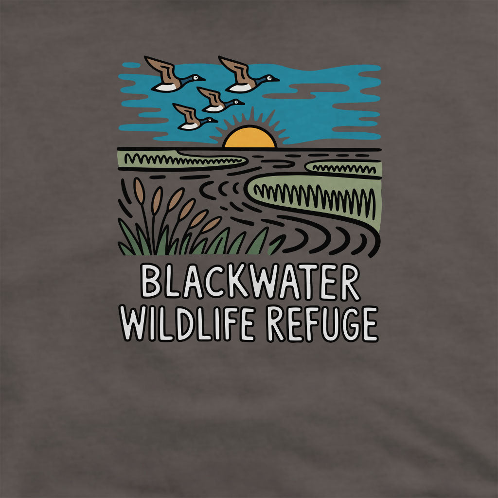 Blackwater National Wildlife Refuge Geese Crewneck Sweatshirt Adventure and Outdoors Themed Sweatshirt