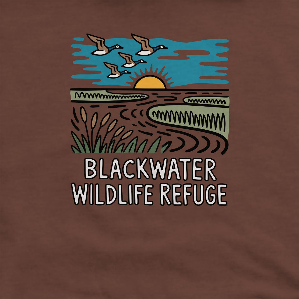 Blackwater National Wildlife Refuge Geese Crewneck Sweatshirt Adventure and Outdoors Themed Sweatshirt