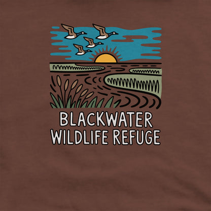 Blackwater National Wildlife Refuge Geese Crewneck Sweatshirt Adventure and Outdoors Themed Sweatshirt