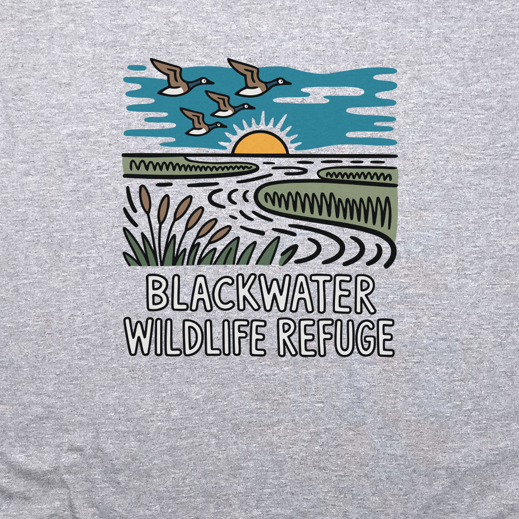 Blackwater National Wildlife Refuge Geese Crewneck Sweatshirt Adventure and Outdoors Themed Sweatshirt