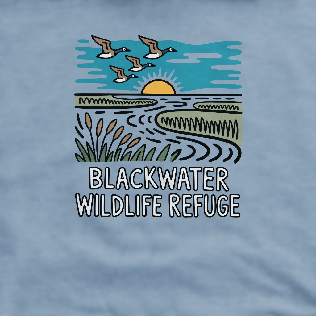 Blackwater National Wildlife Refuge Geese Crewneck Sweatshirt Adventure and Outdoors Themed Sweatshirt