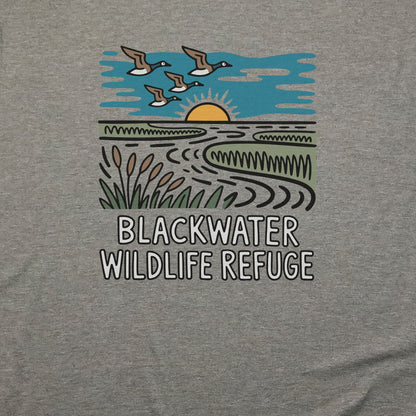 Blackwater National Wildlife Refuge Geese T-Shirt Adventure and Outdoors Themed T-Shirt