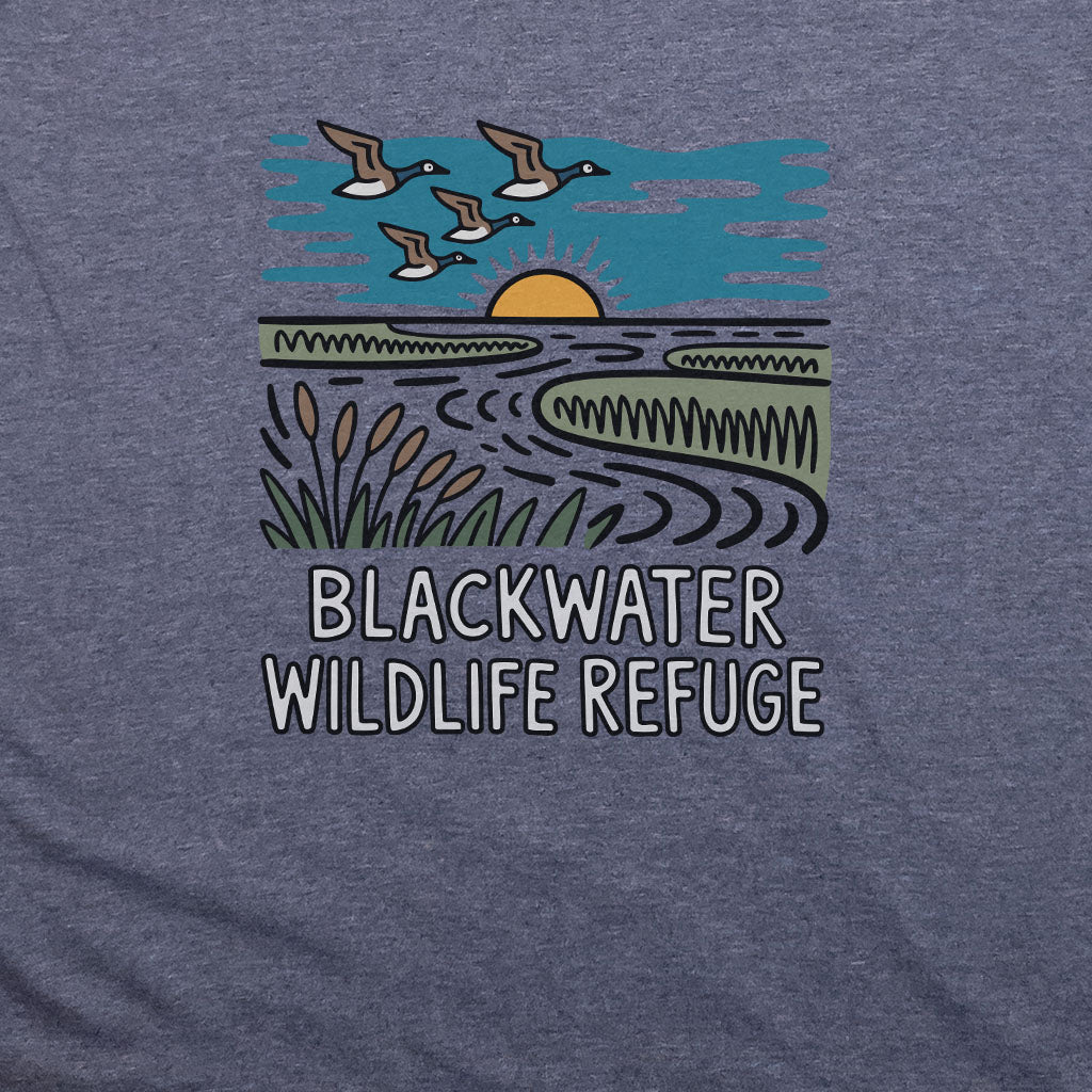 Blackwater National Wildlife Refuge Geese T-Shirt Adventure and Outdoors Themed T-Shirt