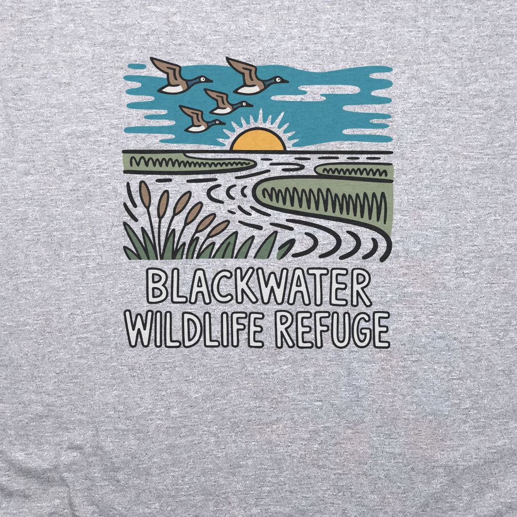 Blackwater National Wildlife Refuge Geese T-Shirt Adventure and Outdoors Themed T-Shirt