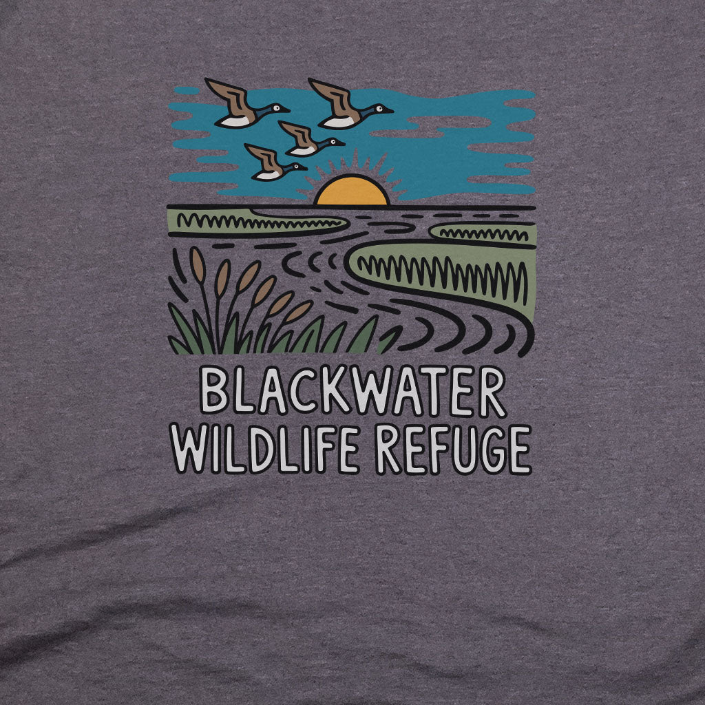 Blackwater National Wildlife Refuge Geese T-Shirt Adventure and Outdoors Themed T-Shirt