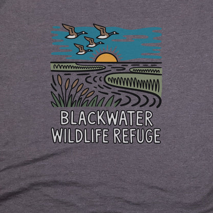 Blackwater National Wildlife Refuge Geese T-Shirt Adventure and Outdoors Themed T-Shirt