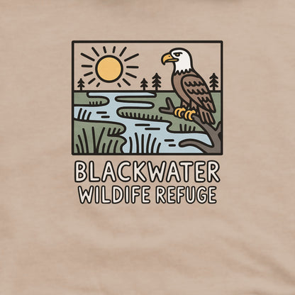 Blackwater National Wildlife Refuge Eagle Hoodie Adventure and Outdoors Themed Hoodie
