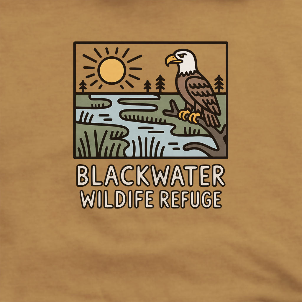 Blackwater National Wildlife Refuge Eagle Hoodie Adventure and Outdoors Themed Hoodie
