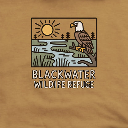 Blackwater National Wildlife Refuge Eagle Hoodie Adventure and Outdoors Themed Hoodie