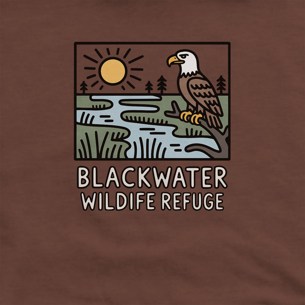 Blackwater National Wildlife Refuge Eagle Hoodie Adventure and Outdoors Themed Hoodie