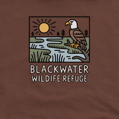 Blackwater National Wildlife Refuge Eagle Hoodie Adventure and Outdoors Themed Hoodie