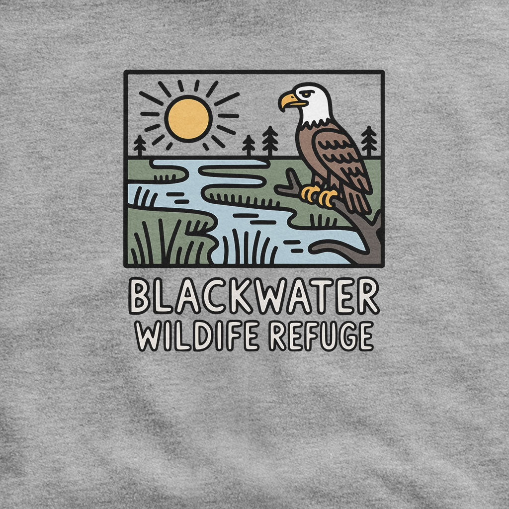 Blackwater National Wildlife Refuge Eagle Hoodie Adventure and Outdoors Themed Hoodie