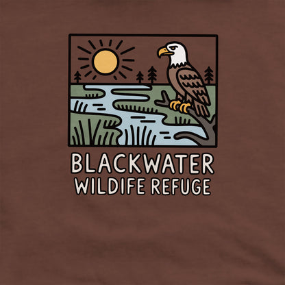 Blackwater National Wildlife Refuge Eagle Crewneck Sweatshirt Adventure and Outdoors Themed Sweatshirt