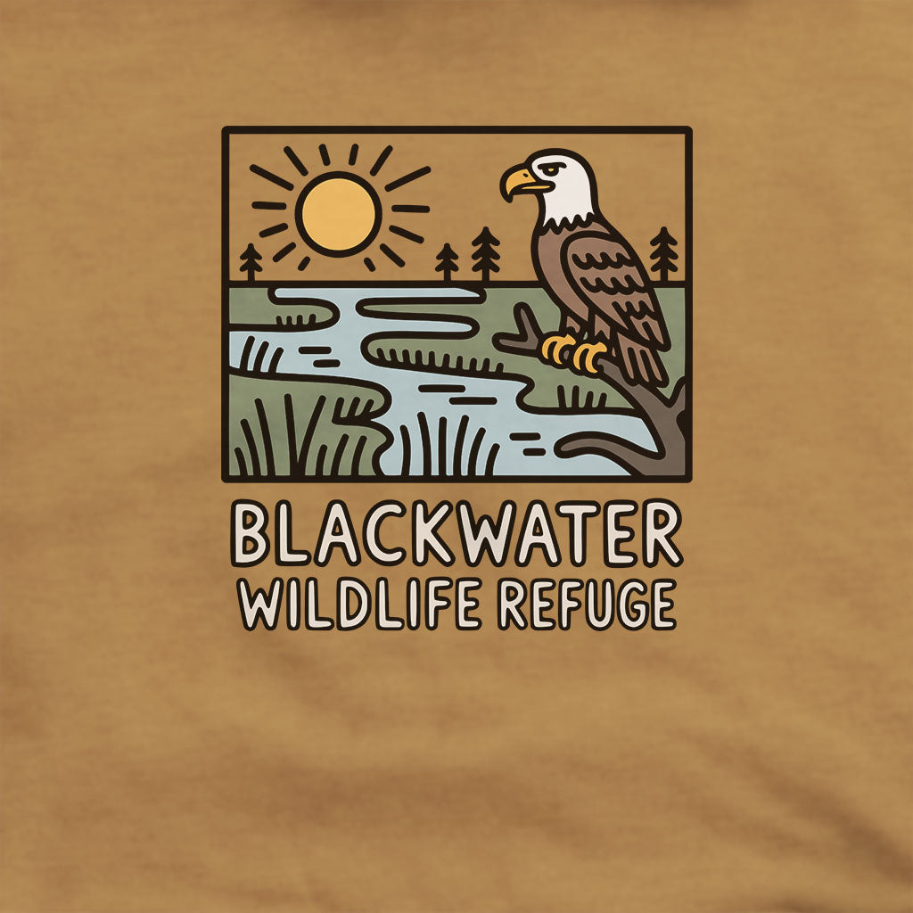 Blackwater National Wildlife Refuge Eagle Hoodie Adventure and Outdoors Themed Hoodie