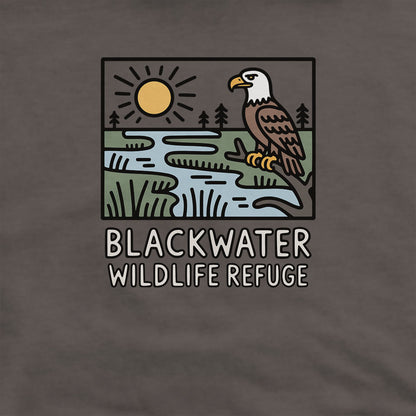 Blackwater National Wildlife Refuge Eagle Hoodie Adventure and Outdoors Themed Hoodie