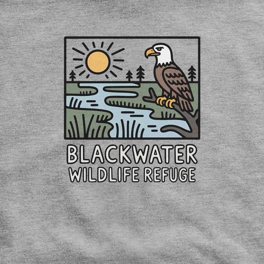 Blackwater National Wildlife Refuge Eagle Hoodie Adventure and Outdoors Themed Hoodie