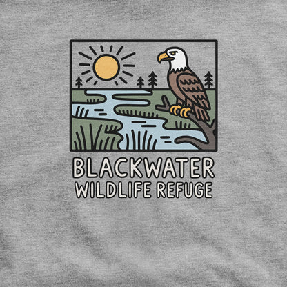 Blackwater National Wildlife Refuge Eagle Hoodie Adventure and Outdoors Themed Hoodie