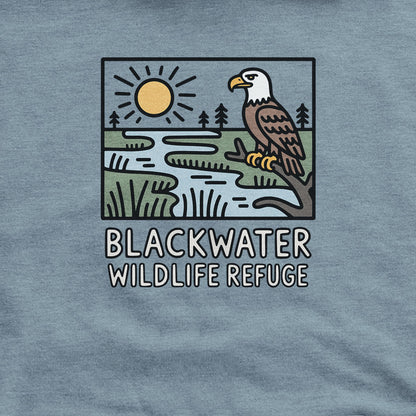 Blackwater National Wildlife Refuge Eagle Hoodie Adventure and Outdoors Themed Hoodie
