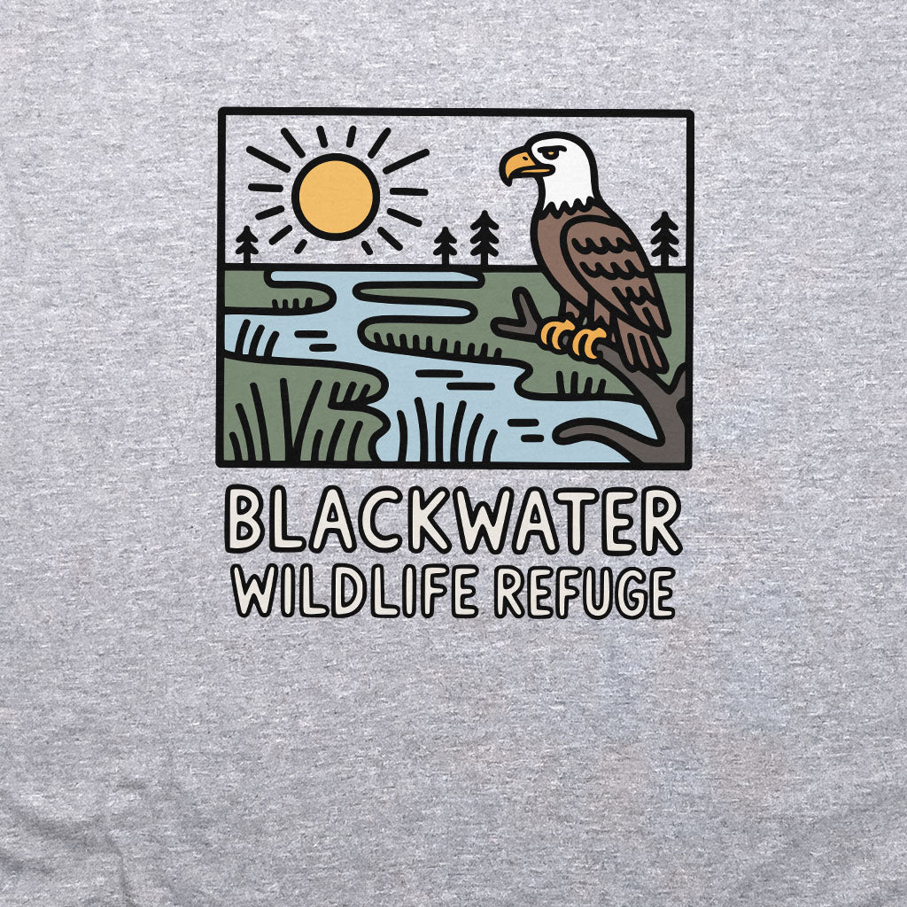Blackwater National Wildlife Refuge Eagle Crewneck Sweatshirt Adventure and Outdoors Themed Sweatshirt