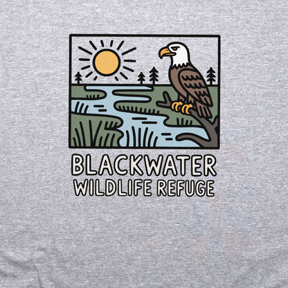 Blackwater National Wildlife Refuge Eagle Crewneck Sweatshirt Adventure and Outdoors Themed Sweatshirt