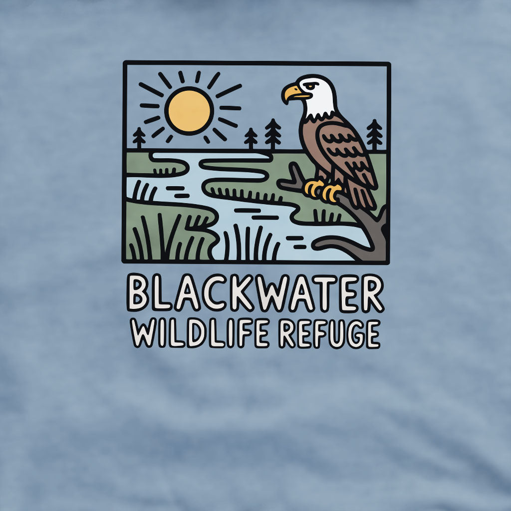 Blackwater National Wildlife Refuge Eagle Crewneck Sweatshirt Adventure and Outdoors Themed Sweatshirt