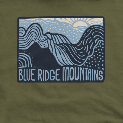 Blue Ridge Mountains Hoodie Adventure and Outdoors Themed Hoodie