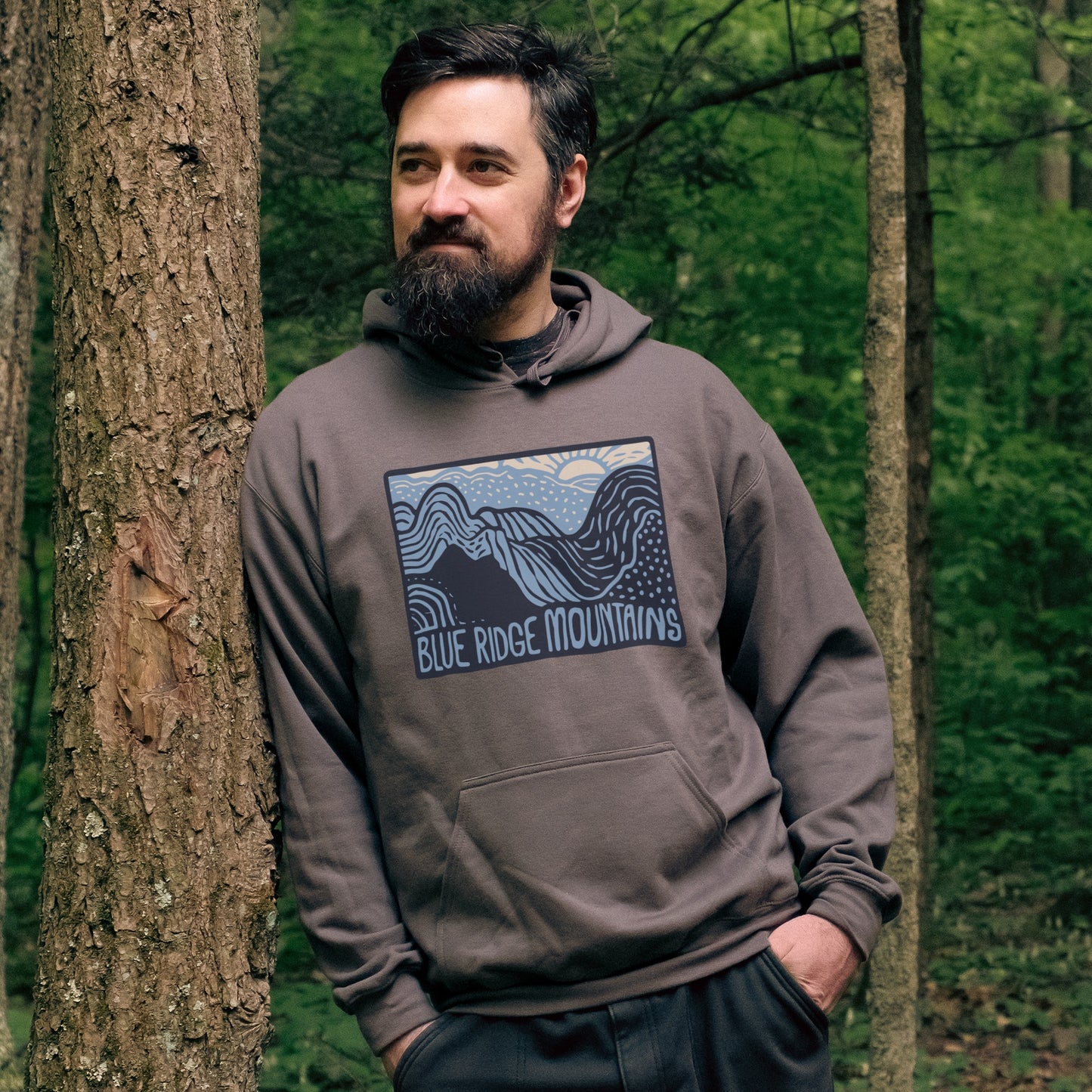 Blue Ridge Mountains Hoodie Adventure and Outdoors Themed Hoodie