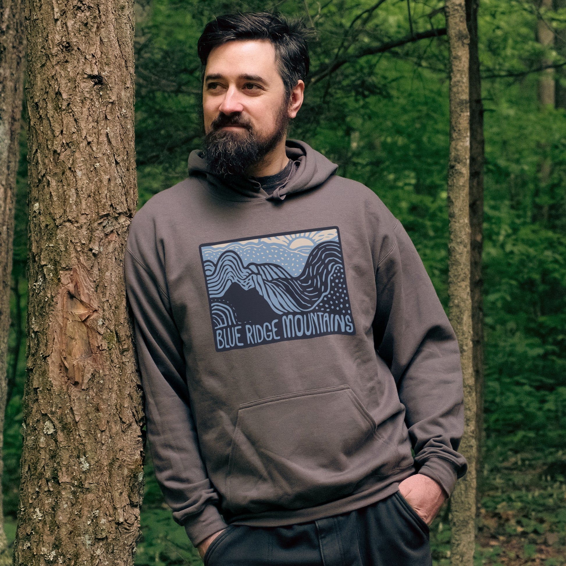 Blue Ridge Mountains Hoodie Adventure and Outdoors Themed Hoodie