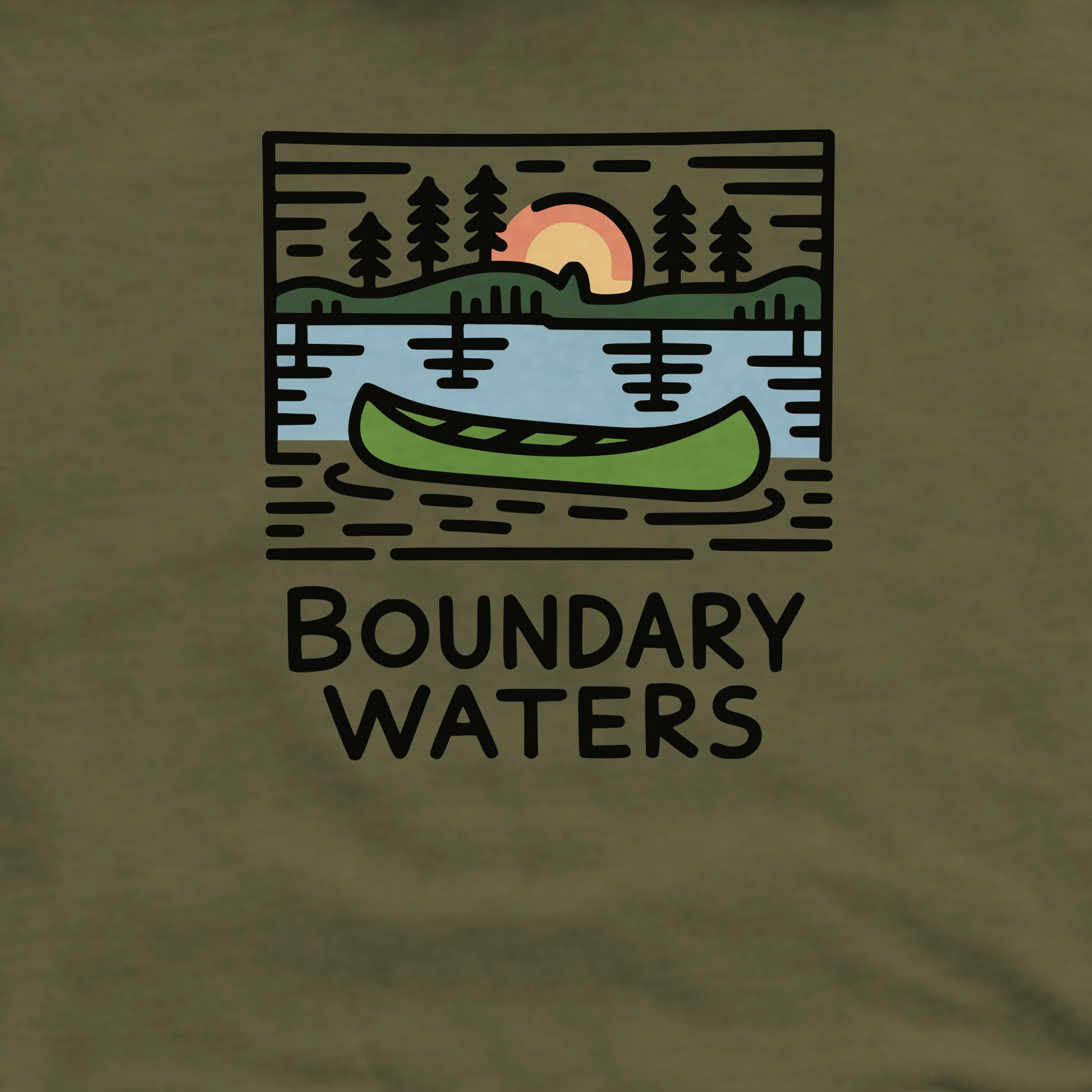 Boundary Waters Canoe Area Wilderness Crewneck Sweatshirt Adventure and Outdoors Themed Sweatshirt