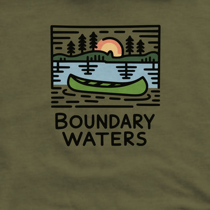 Boundary Waters Canoe Area Wilderness Crewneck Sweatshirt Adventure and Outdoors Themed Sweatshirt