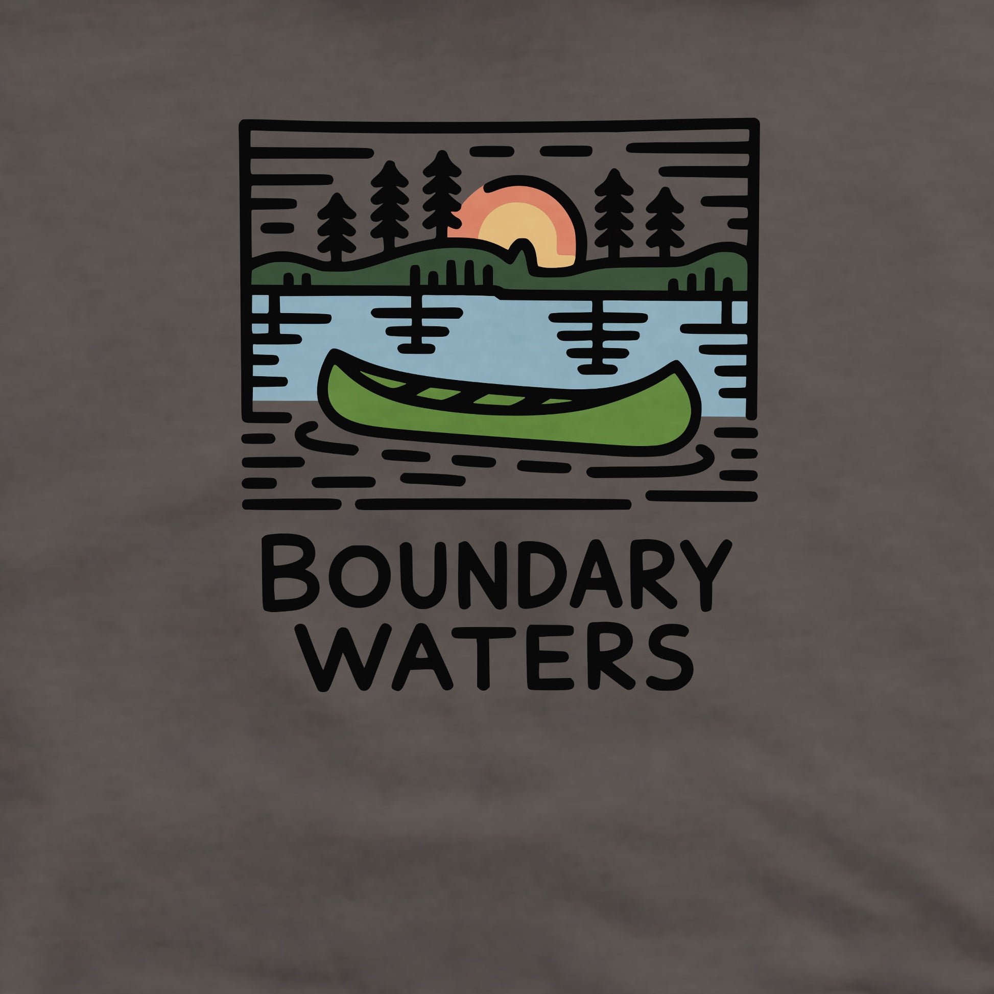 Boundary Waters Canoe Area Wilderness Crewneck Sweatshirt Adventure and Outdoors Themed Sweatshirt